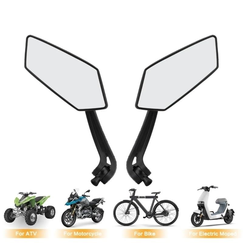 Espejo retrovisor para motocicleta universal set de 2 retrovisores giratorios para scooter 4