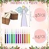 Huwena 72 Pcs Christmas Angel Craft Kit 48 Wood 3D Angel Cutouts with 24 Colored Markers Wooden Unfinished Slices to Paint for Xmas Winter DIY Handmade Tiered Tray Decor #1