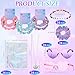 Hoteam 120 Pcs Friendship Party Favors Include Friendship Beaded Bracelets Hair Scrunchies Disco Ball Necklace Heart Sunglasses Gift Bag Era Popular Singer Gift Sets for Fans Birthday Party Decor