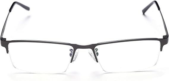 Nearsighted Glasses Half Frame Titanium Alloy Myopia Glasses