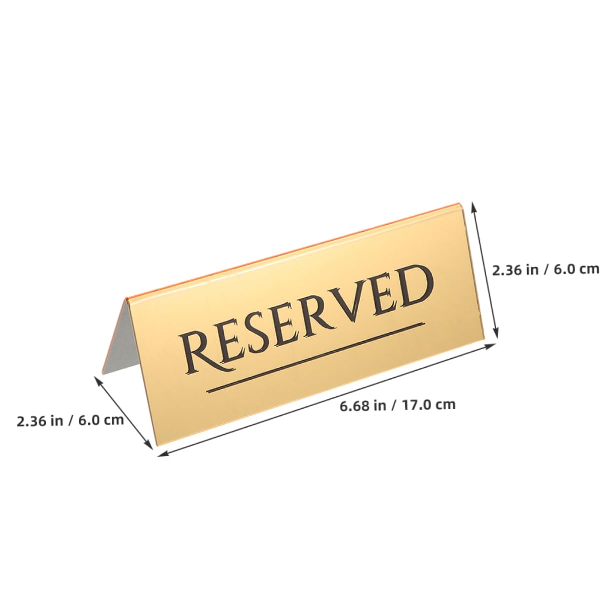 BESPORTBLE Hanging Reserved Signs Wedding Gold Table Number Holders for Banquet Seating