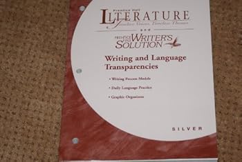 Paperback Prentice Hall Literature Timeless Voices, Timeless Themes and Writer's Solution Writing and Language Transparencies Book