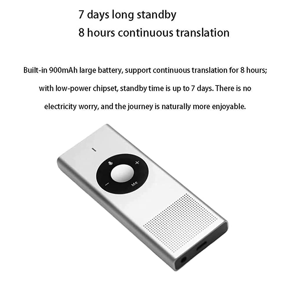 Dispositivo de traductor, Dispositivo de traductor con voz, Dispositivo de traductor de idiomas inteligente Valor instantáneo en tiempo real inteligente preciso, Adecuado para familias de negocios