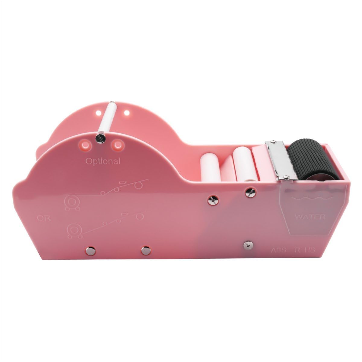 Sankaka Desktop Pink Tape Dispenser,Water Activated Dispenser, Dispenser Sealing Office Supplies for Carton