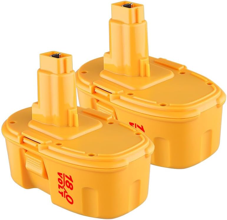 (Upgraded)2 Pack DC9096 18V 4.8Ah NiMH Replacement for Dewalt 18V