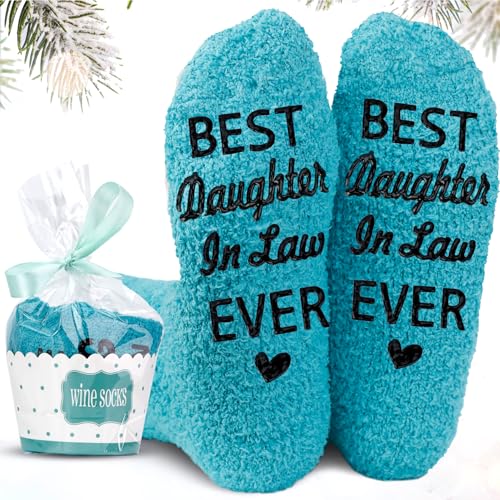 VENLLNEV Daughter In Law Gifts, Best Christmas Gifts for Daughters In Law Funny Socks...