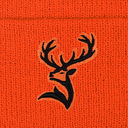 Hunting Beanie Blaze Orange Knit Hat Outdoor Winter Hats Deer Hunter Cuffed Beanie For Men Women #TOP2