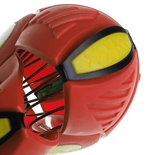 DEARLOYEA Bola de disco Flying UFO plana com luz de LED, brinquedo infantil ao ar livre, jardim e pr