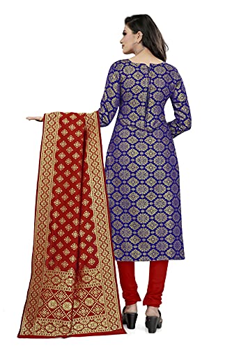 Image of AKHILAM Women's Jacquard Cotton Silk Unstitched Straight Salwar Suit Dress Material (30BNRS78 Parent)