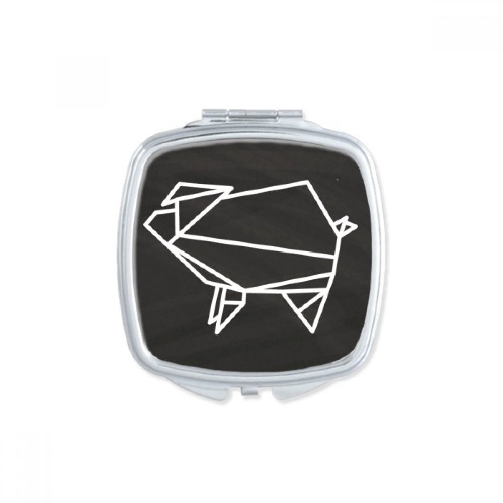 Miroir de maquillage compact portable pour retouches visage faciles