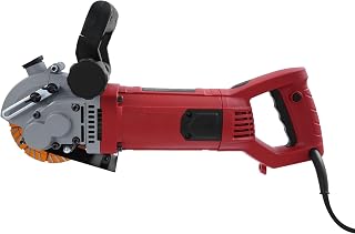 110V Electric Wall Groove Cutting Machine, 4800W 6500rpm Grooving Chaser Marble Concrete Grooving Machine Wall Grooving Cutter With Infrared Sighting Line w/5* Blades for Plumbers Contractors (Red)