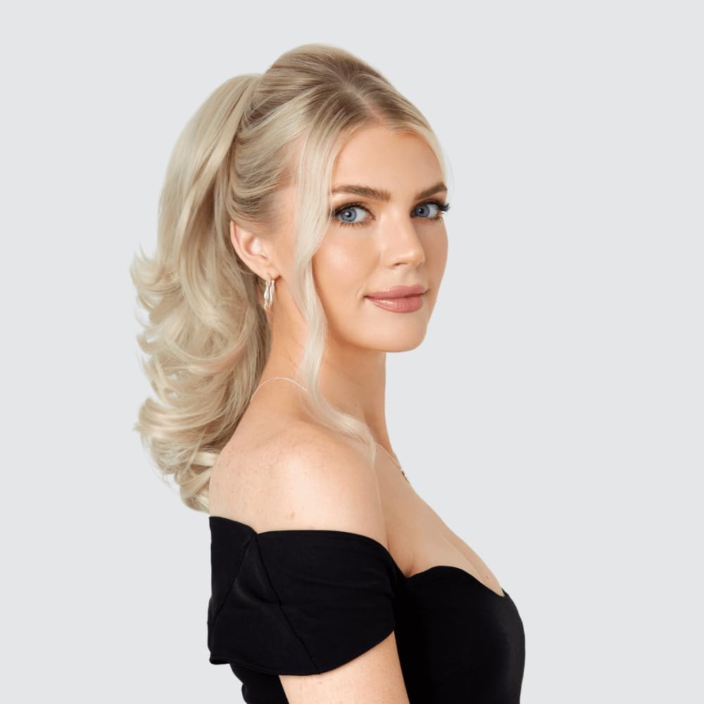 Stranded International Fibre Medium Flicky Ponytail Clip in Layered hair
