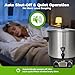 Electric Water Bath Canner 27 Quart, Knob Control Time & Temperature with LED Display Showing Real-Time & Preset Temp, Auto Shut-Off, Ideal for Canning Cooking Pickling & Heating