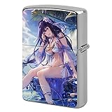 ZIPPO兼用 ライターケース 神撃のバハムート エヴァミア 水着 おしゃれ キャラクター柄 周辺 萌えグッズ オシャレ ジッポ 交換用外側 ファッション 両面プリント 丈夫 傷防止 金属 耐摩耗 喫煙具 保護 落下保護 男女 父の日贈り物