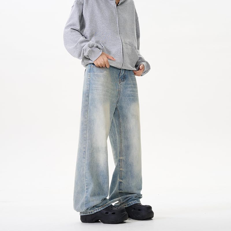 Men's Denim Pants Summer Commuter American Straight Leg Jeans3