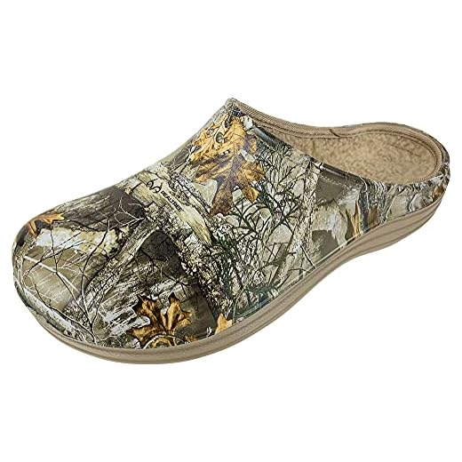 Realtree Men’s Camouflage Molded Clog with Lining, Size 11 Camo