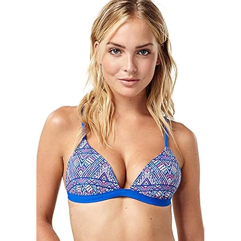 O'Neill Women's Moulded Triangle Bikini Top Blue Cover
