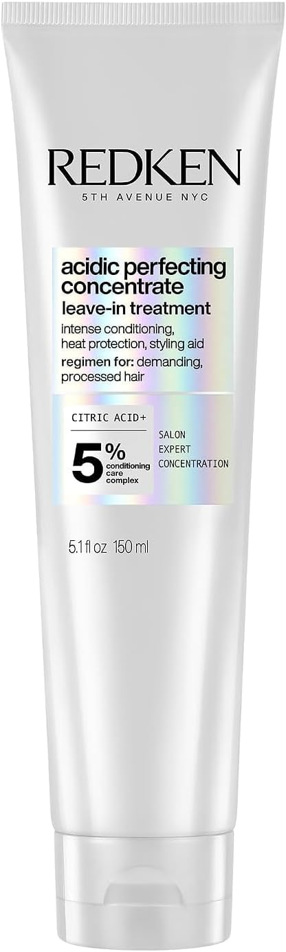 Redken, Tratamiento sin aclarado Profesional, Leave-in, Acción reparadora, Hidrata y protege, Cabello más fuerte y sedoso, Para todo tipo de cabello dañado, Acidic Bonding Concentrate (ABC), 150 ml.