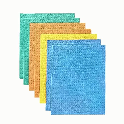 Large Sponge Cloths 12 Pack - Super Absorbent and Reusable Cleaning Cloths perfect for mopping and wiping Kitchen and Bathroom