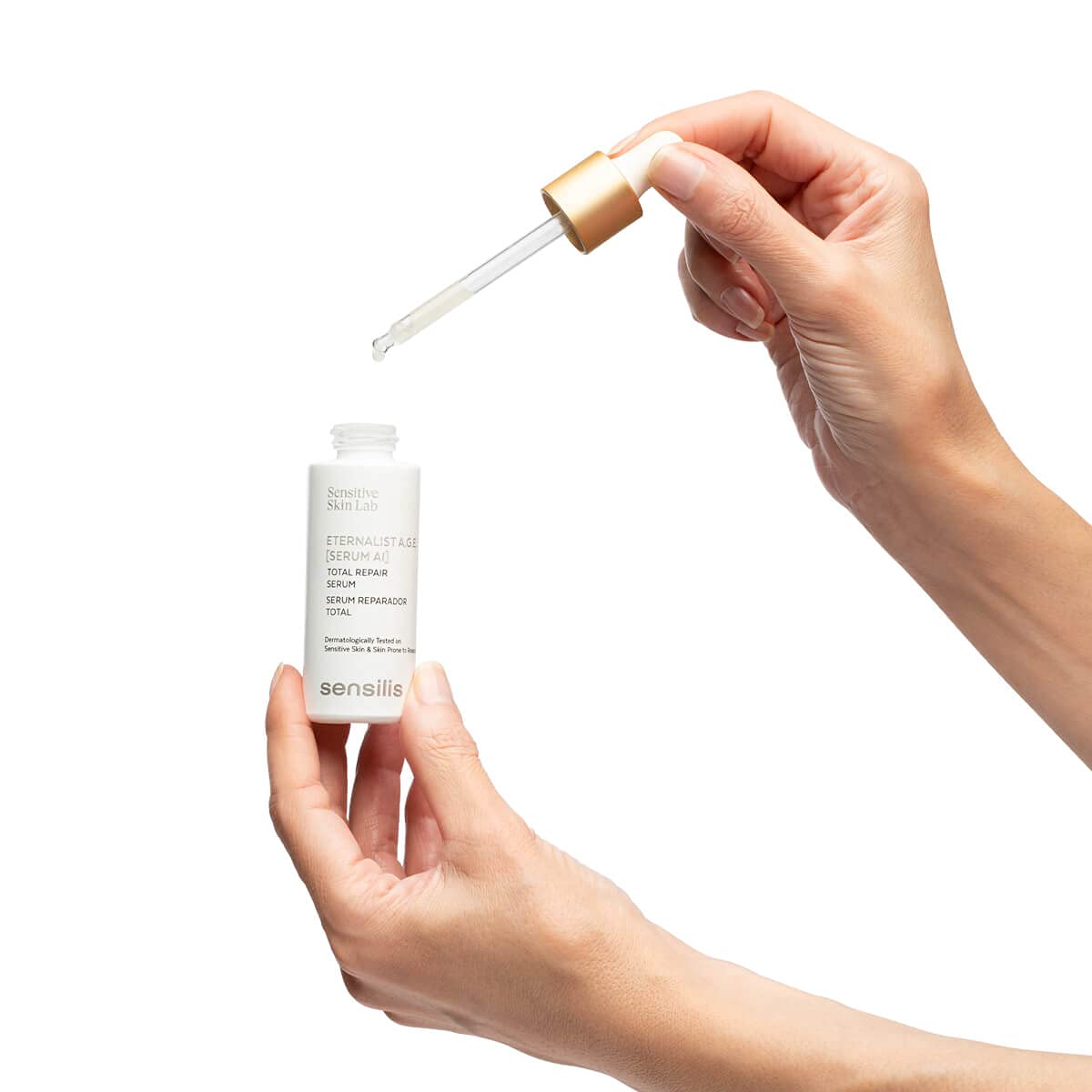 Sensilis - Eternalist A.G.E., Sérum Anti-Âge Réparateur, 30 ml | Vitamine E, Facteurs de Croissance, Antioxydant, Anti-Âge, Peau Mature et Très Sèche, Soin Visage, Texture Sérum, Anti-Âge