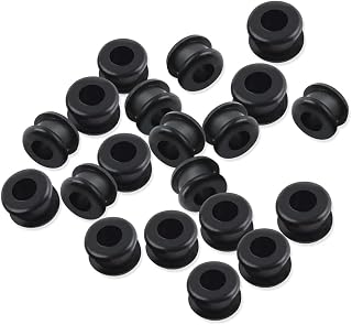 20PCS Antique/Vintage/Discontinued rubber grommets Replacement/Rubber Grommets fits for Hunter Ceiling Fan.Ceiling Fan Replacement Parts (20Pcs black)