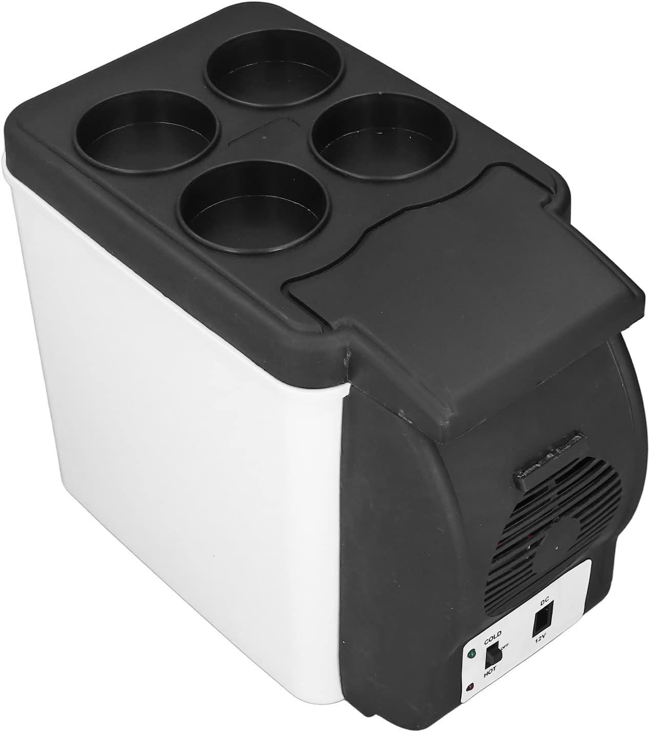 12V Car Refrigerator, 6L Portable Hot and Cold Mini Fridge, 37W Dual Function Cooler and Warmer, PVC Material, Quiet Operation, 100V-240V Household Compatible