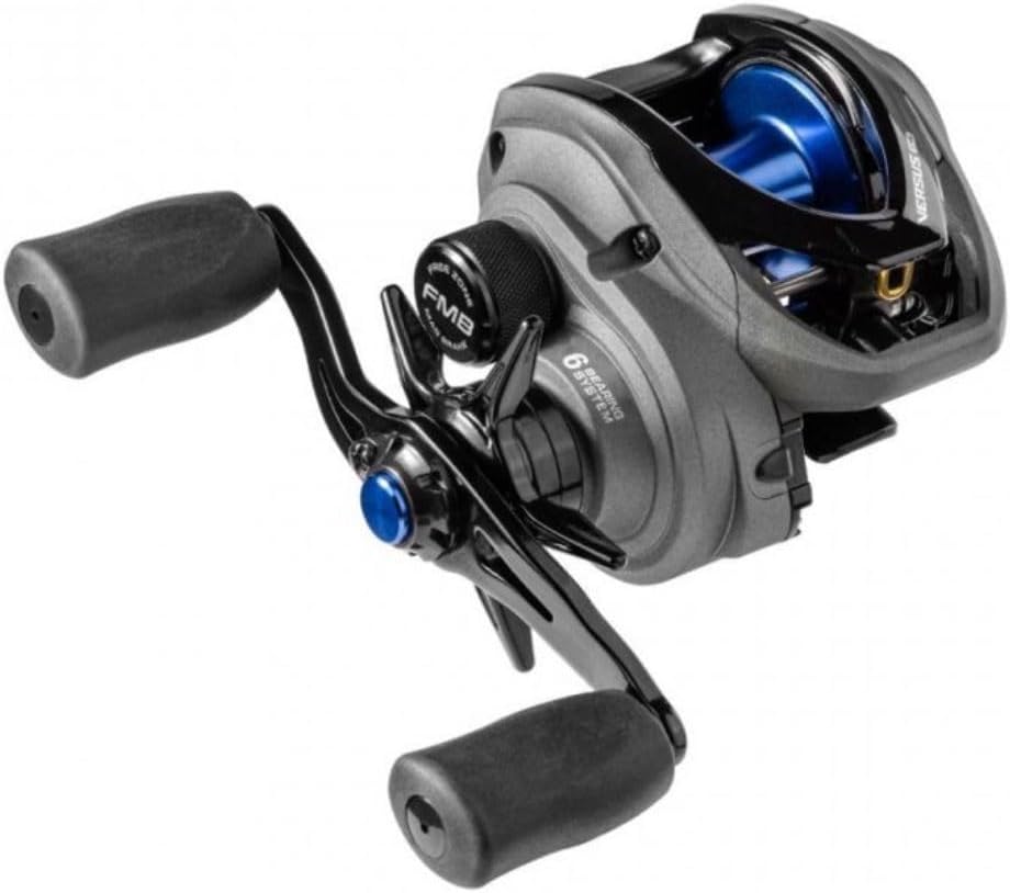 Marine Sports Versus SW 6000 SHI Right Hand Baitcasting Reel, front view