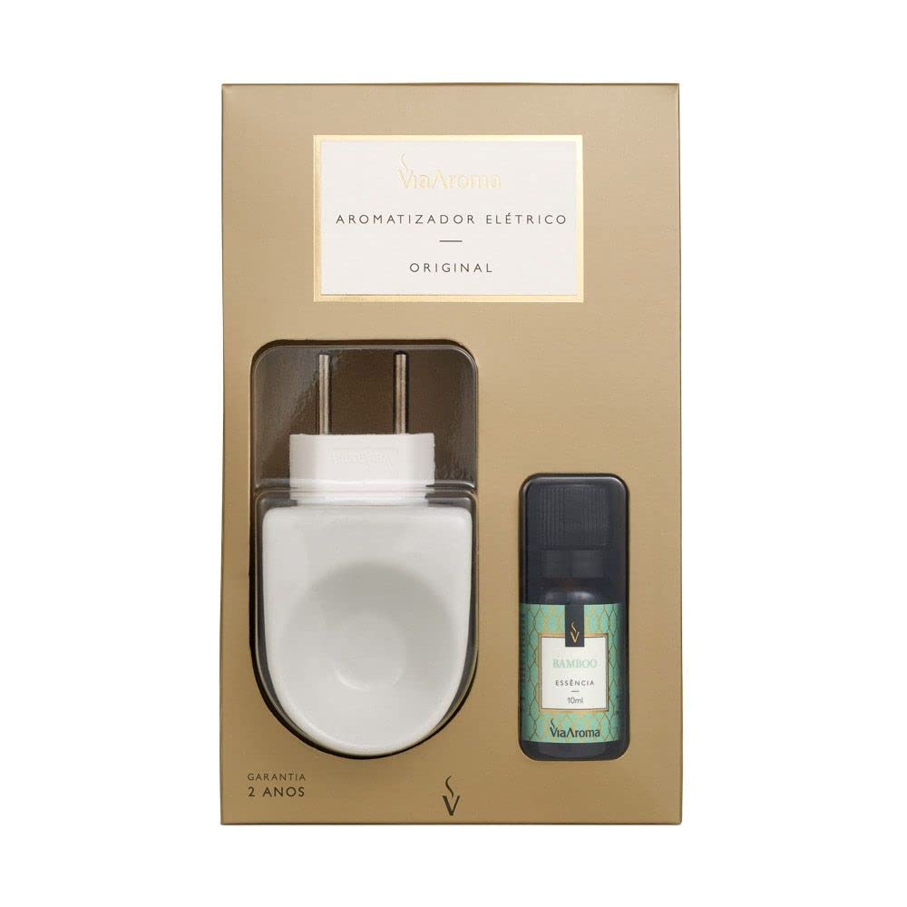 Difusor Aromatizador Elétrico com Essência Bamboo Via Aroma - 10ml
