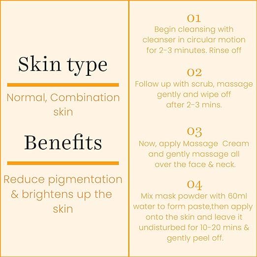 Miniatura 4 de Kit facial de vitamina C, kit de despigmentación de un solo uso con máscara despegable para un brillo instantáneo y un tono de piel uniforme, Vita C