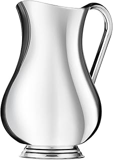Beverage Pitcher Water Jug Juice and Iced Tea Beverage Carafe Revere Design by Godinger - 2.5 Qt