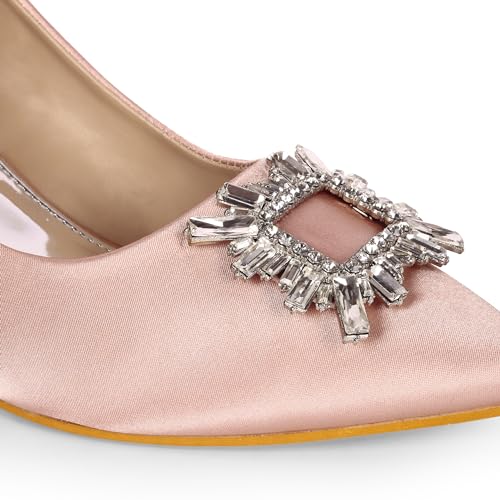 Image of Lino Perros Womens Lino Perros Crystal Broach Pumps Heeled Sandal