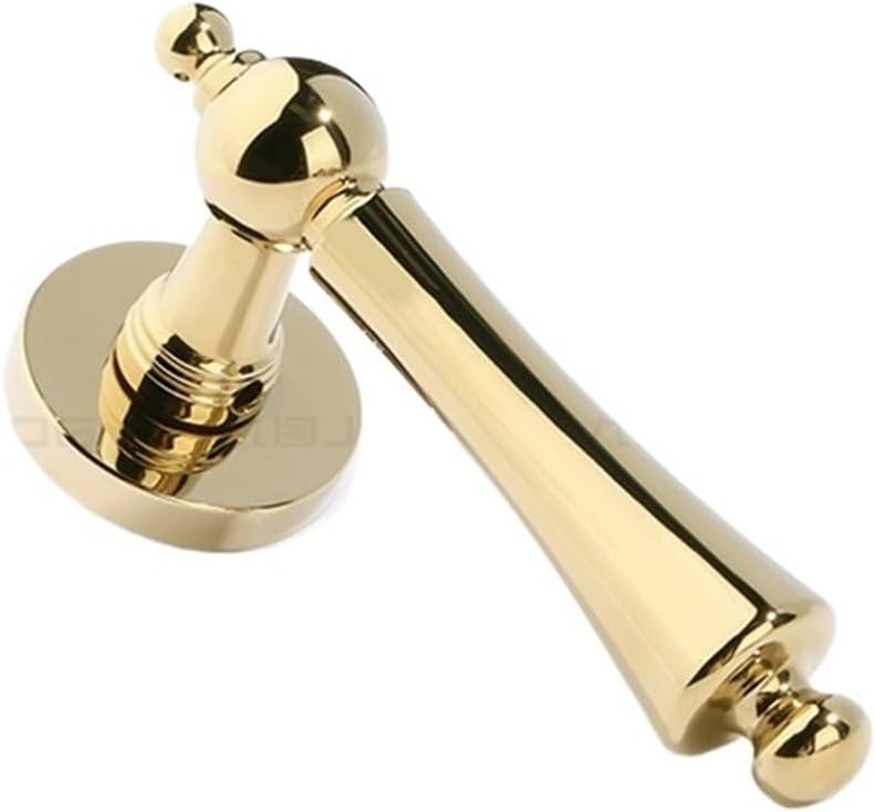 American zinc Alloy Indoor Silent Door Lock Bedroom Wooden Door Handle Household Magnetic Door Split Lock(D31 1109 PVD Silent)