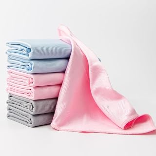 Microfiber Cleaning Cloth for Home, Microfiber Towels, Reusable and Washable Rags Kitchen Household Cleaning Towels for Dishes, Glass, Counters - Multi-Color 25X25CM/9.84 * 9.84inches
