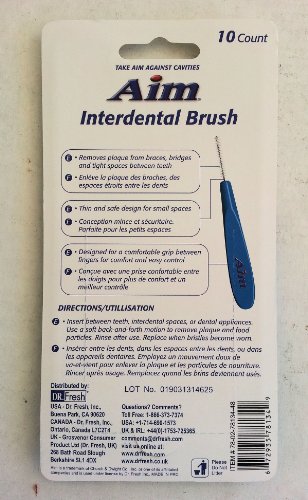 Aim Interdental Brush Picks (5 Pack) 50 Count By Aim Beauty #TOP1