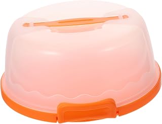 Plastic Cake Carrier 8 Inch Portable with Locking Lid for Parties
