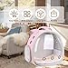 2-Pack Guinea Pig Backpack and Burrowing Bed, Portable Small Animal Cage with Bubble Clear Window, Plush and Fluffy Hideaway Pet Bed for Piggies, Hamster