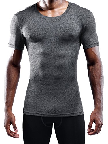 Image of NELEUS Men's 3 Pack Athletic Compression Base Layer Sport Shirt