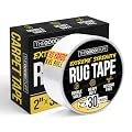 Heavy Duty Double Sided Rug Tape for Area Rugs on Hardwood Floors and Carpet, Secure Rugs with Strong 2 Sided Carpet Tape for Wood Floors (2" x 75ft) - Double Sided Tape Heavy Duty for Runners, Rugs