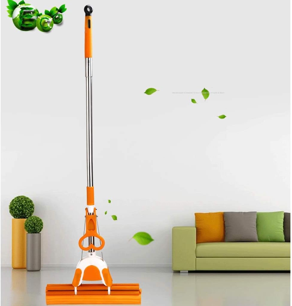 Bvdsg Home Kitchen PVA Sponge Mop, Super Absorbent PVA Foam Sponge Mop All Purpose Floor Cleaner