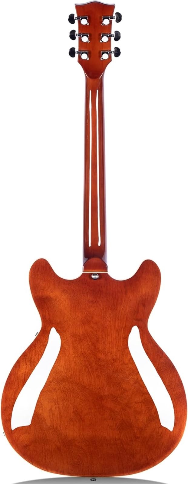Gitara Elektryczna Gitara Elektryczna Typu Semi Hollow Z Otworem F I Gryfem Klonowym Przetworniki Humbucker W Kolorze Brązowym