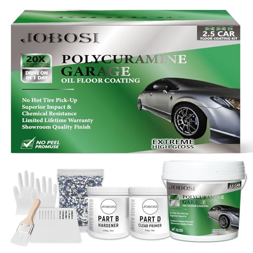 Epoxy Sand Floor Paint Self Leveling - 1.41 Gal Sea Grey Garage & Workshop Paint with Rust Inhibitor