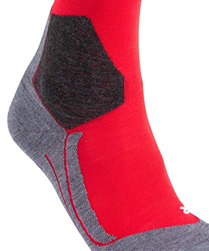Falke Men's Sk4 Ski Socks, Merino Wool, Knee High, Light Cushion, Breathable Quick Dry, Winter Athletic Sock, Red (Lipstick 8000), 10.5-11.5, 1 Pair #TOP3