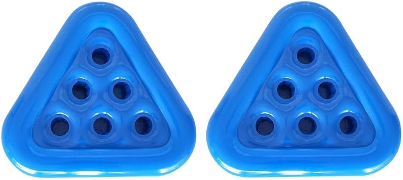 Inflatable Pool Cup Holder, Thickened Inflatable Drink Cup Holder, Triangle Floating Drink Tray with 6 Holes, Water Beverage Holders for Hot Tub, Bar, Beach & Swimming Pool, Party Supplies