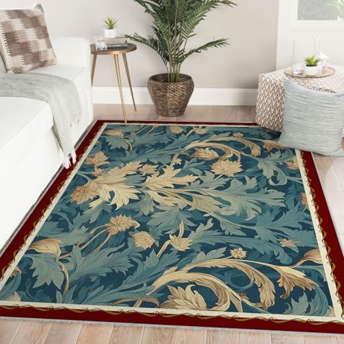 Tapis pour salon lavable 160x220cm au design traditionnel délicat - 3