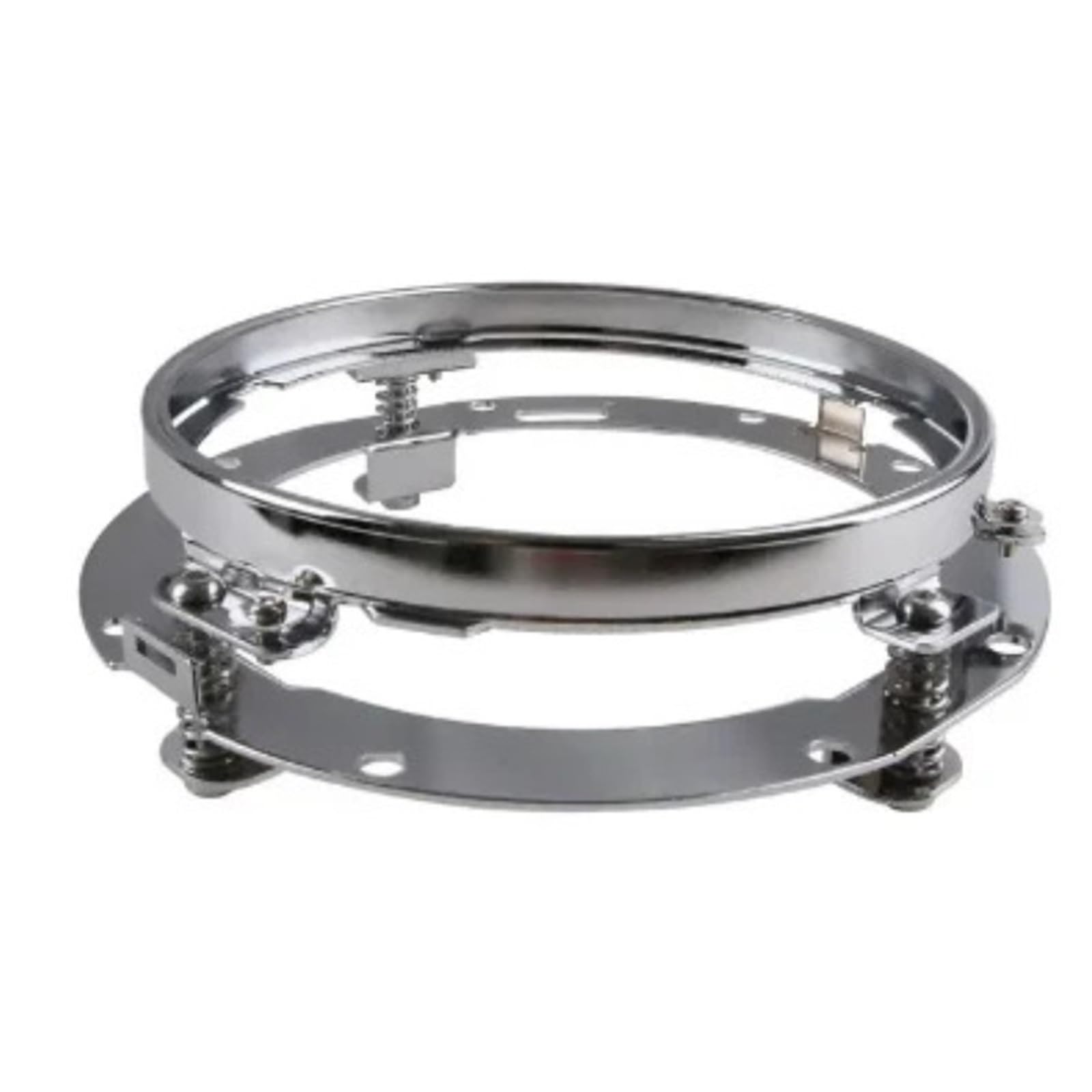 Bracket Light 7 Inch Round Headlight Mounting Bracket Ring Fit for Jeep Wrangler JK TJ Suzuki Samurai for Harley Motorcycle(Chrome -1PC)