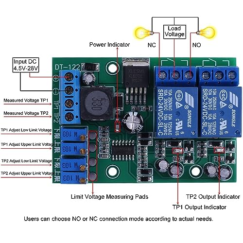 Módulo de control de voltaje DT-122 de 2 canales para automatización exacta 2