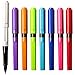 CHoSCH CS-8687 Black Rollerball Gel Ink Pen Set, Bullet Tip, Extra Fine Point (0,5mm), 8-Count (8)