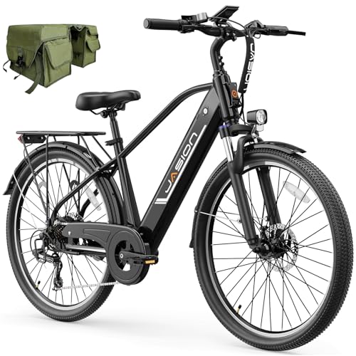 Jasion Roamer Electric Bike for Adults, 60miles Range, 28MPH Max