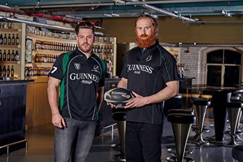 Guinness Black And Green Short Sleeve Rugby Jersey (Large) #TOP5
