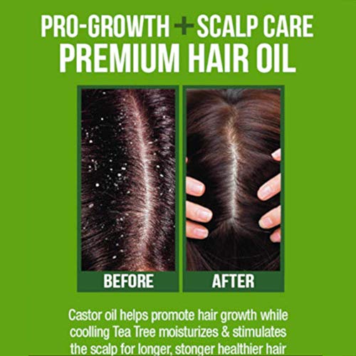 Difeel Premium Castor Plus Tea Tree - Pro-Growth + Scalp Care Premium Hair Oil 2.5 Oz. #TOP4